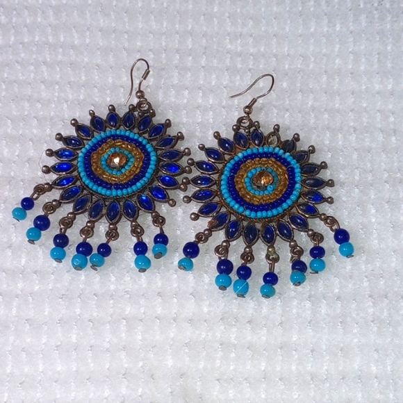 Authentic Indian earrings - Picture 1 of 3